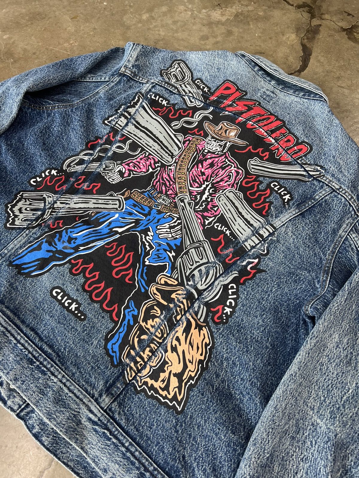 Warren Lotas Pistolero Denim Jacket Size 3 (XXL+)