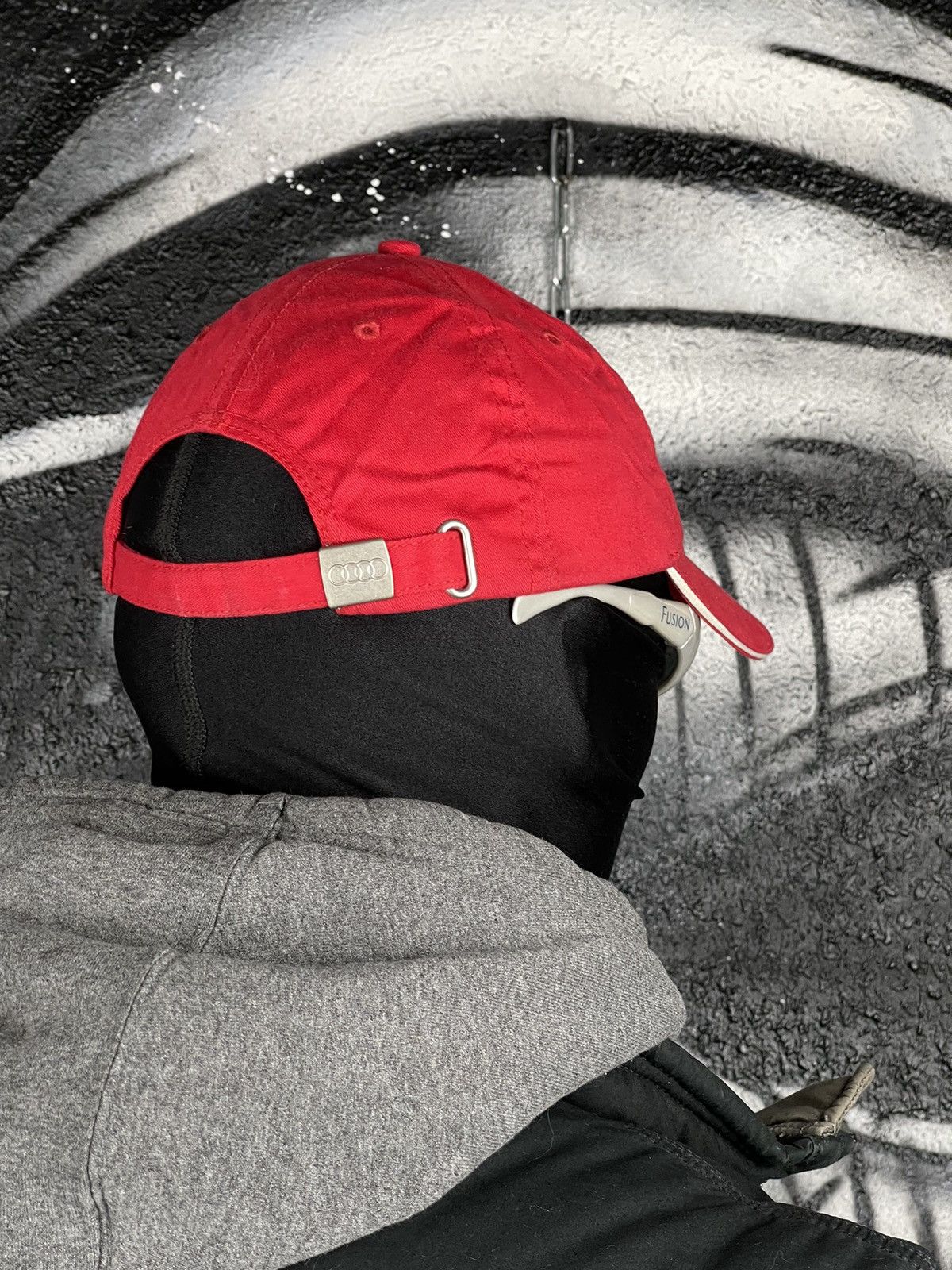Vintage Vintage Audi Racing Red Y2K Cap Hat Size ONE SIZE - 5 Thumbnail