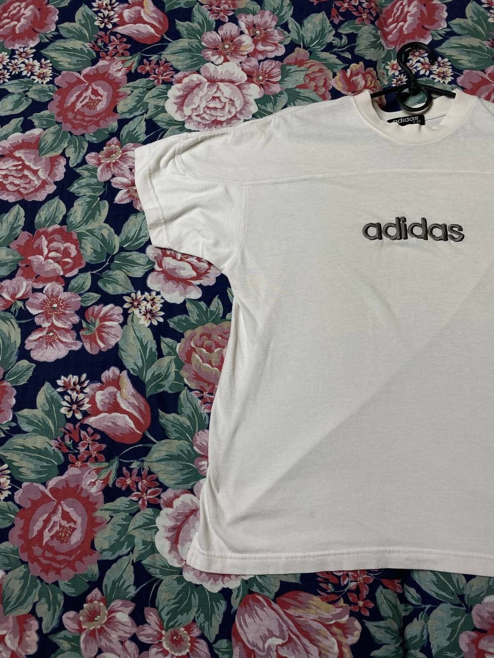 Adidas × Vintage Designer Logo Spell Out Banner T Shirt Short Sleeve Size US M / EU 48-50 / 2 - 9 Thumbnail