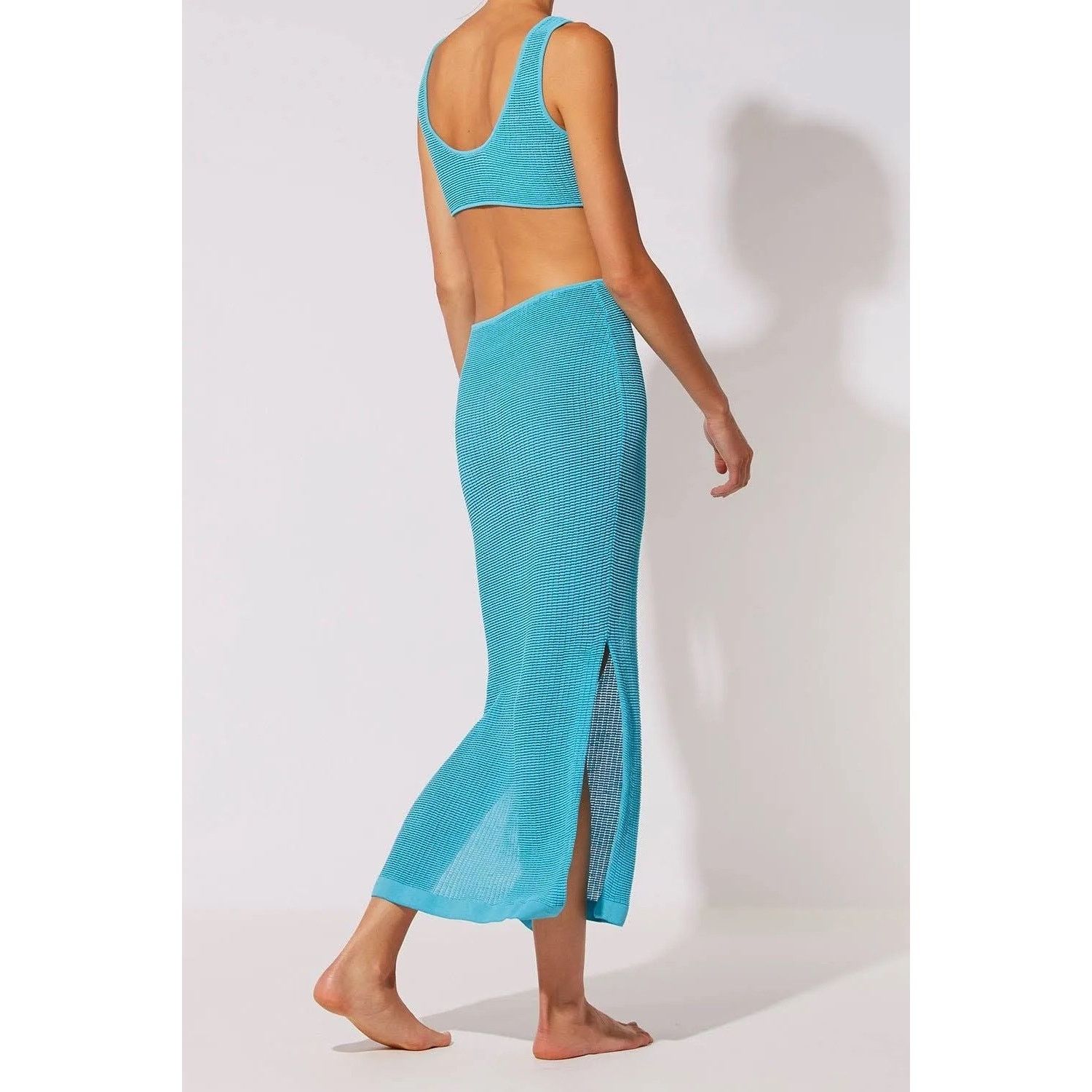 Solid & Striped Solid & Striped The Bailey Dress Cerulean Blue swim size XL Size XL / US 12-14 / IT 48-50 - 4 Thumbnail