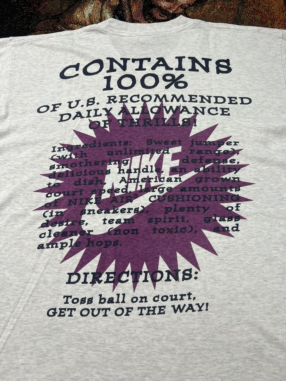 Nike Vintage Nike Snack Ad Tee Size US XL / EU 56 / 4 - 1 Thumbnail
