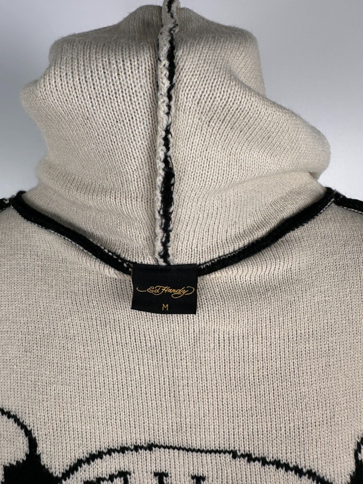 Ed Hardy Ed Hardy Knitted Love Kills Zip Through Hoodie Mens Size M Size US M / EU 48-50 / 2 - 8 Thumbnail