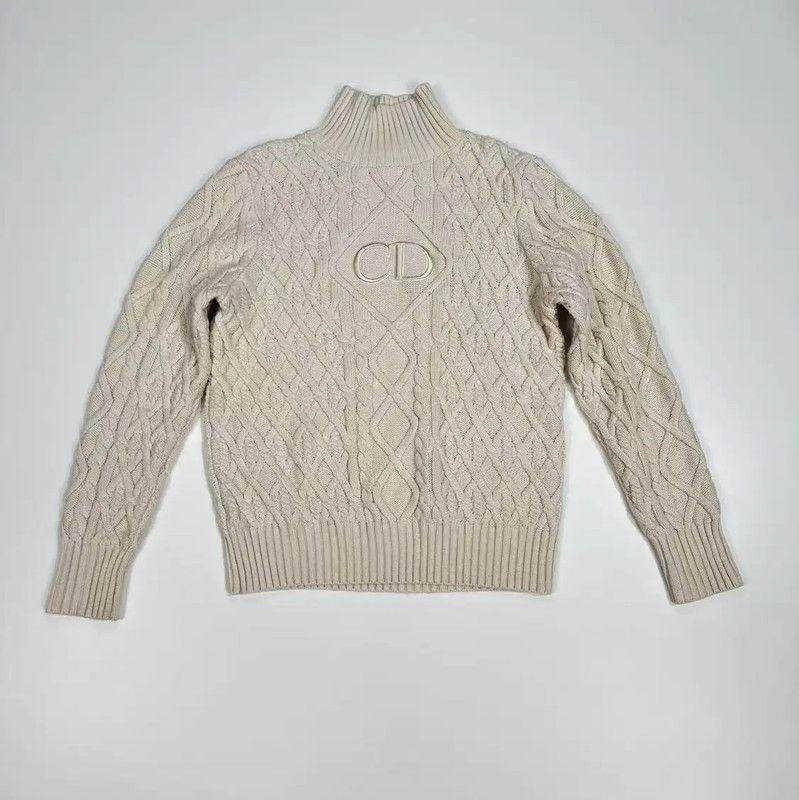 Dior Dior White Wool Pullover Sweater 0089 Size US S / EU 44-46 / 1 - 1 Thumbnail