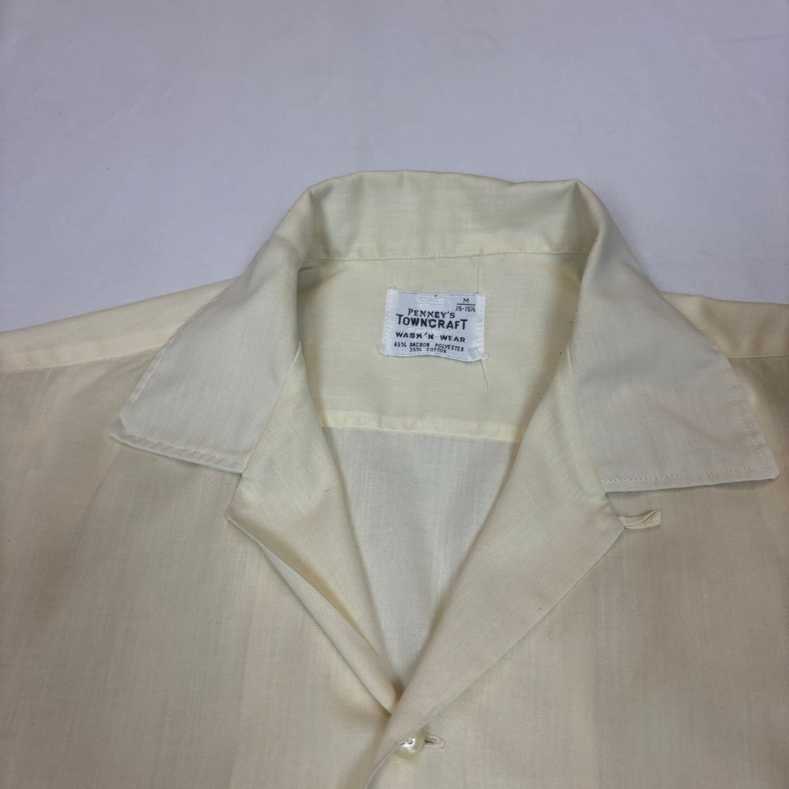 JCPenney × Vintage Vintage 50s Penney's Towncraft Loop Collar Button Up Men's M Size US M / EU 48-50 / 2 - 5 Thumbnail