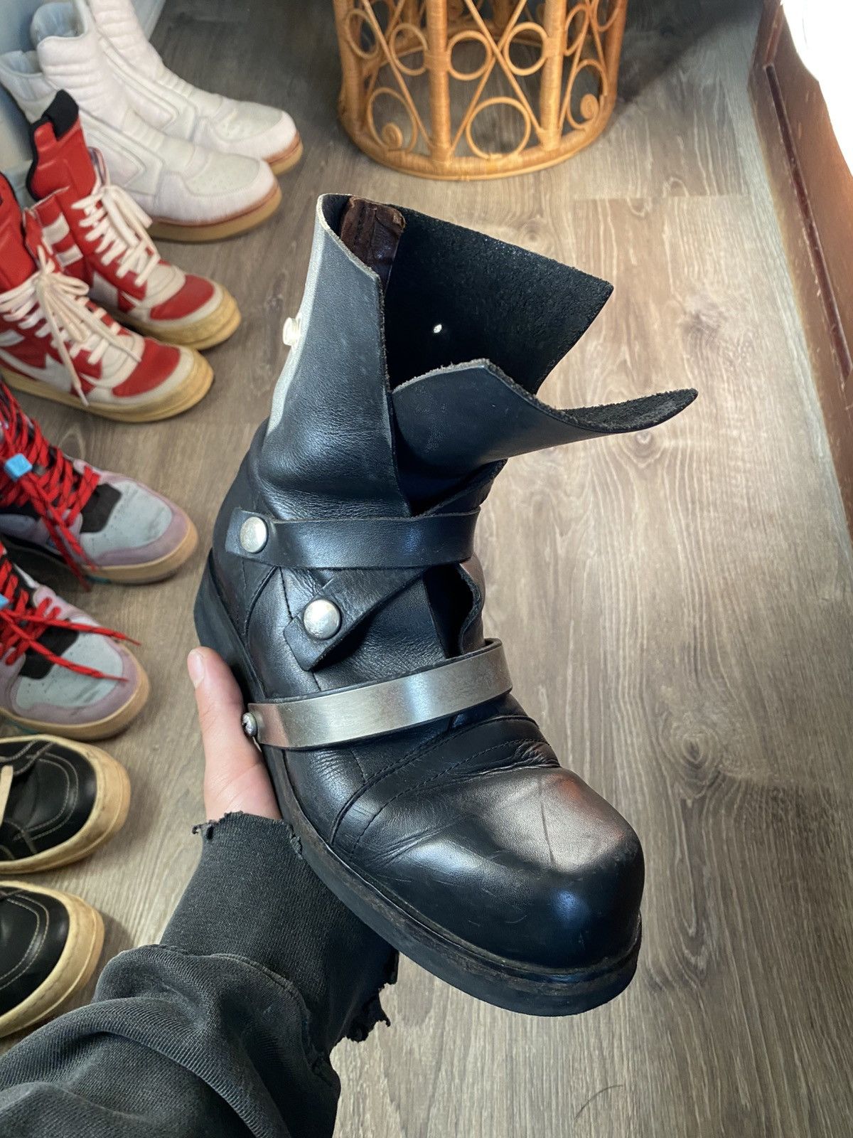 Dirk Bikkembergs Dirk Bikkemberg AW97 Leather Strap Boots Size US 7 / EU 40 - 1 Thumbnail