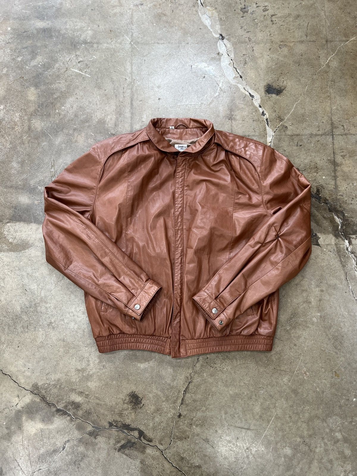Vintage Vintage Summit Leather Zip Up Jacket XL Size US XL / EU 56 / 4 - 2 Thumbnail