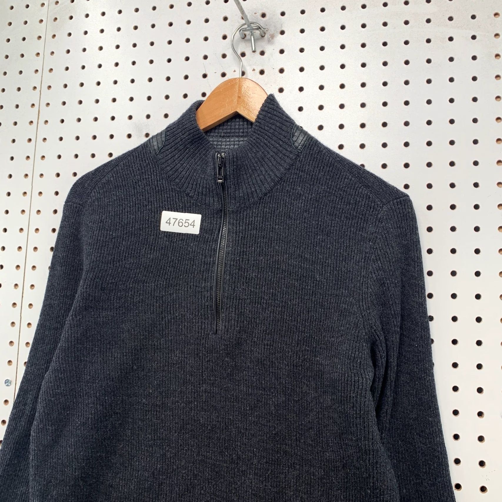 Calvin Klein Calvin Klein Premium Merino Wool Sweater Mens Medium Gray 1/4 Zip Work Crewneck Mock Neck Knit Pullover Casual Winter Fall Spring Mens Size US M / EU 48-50 / 2 - 6 Thumbnail