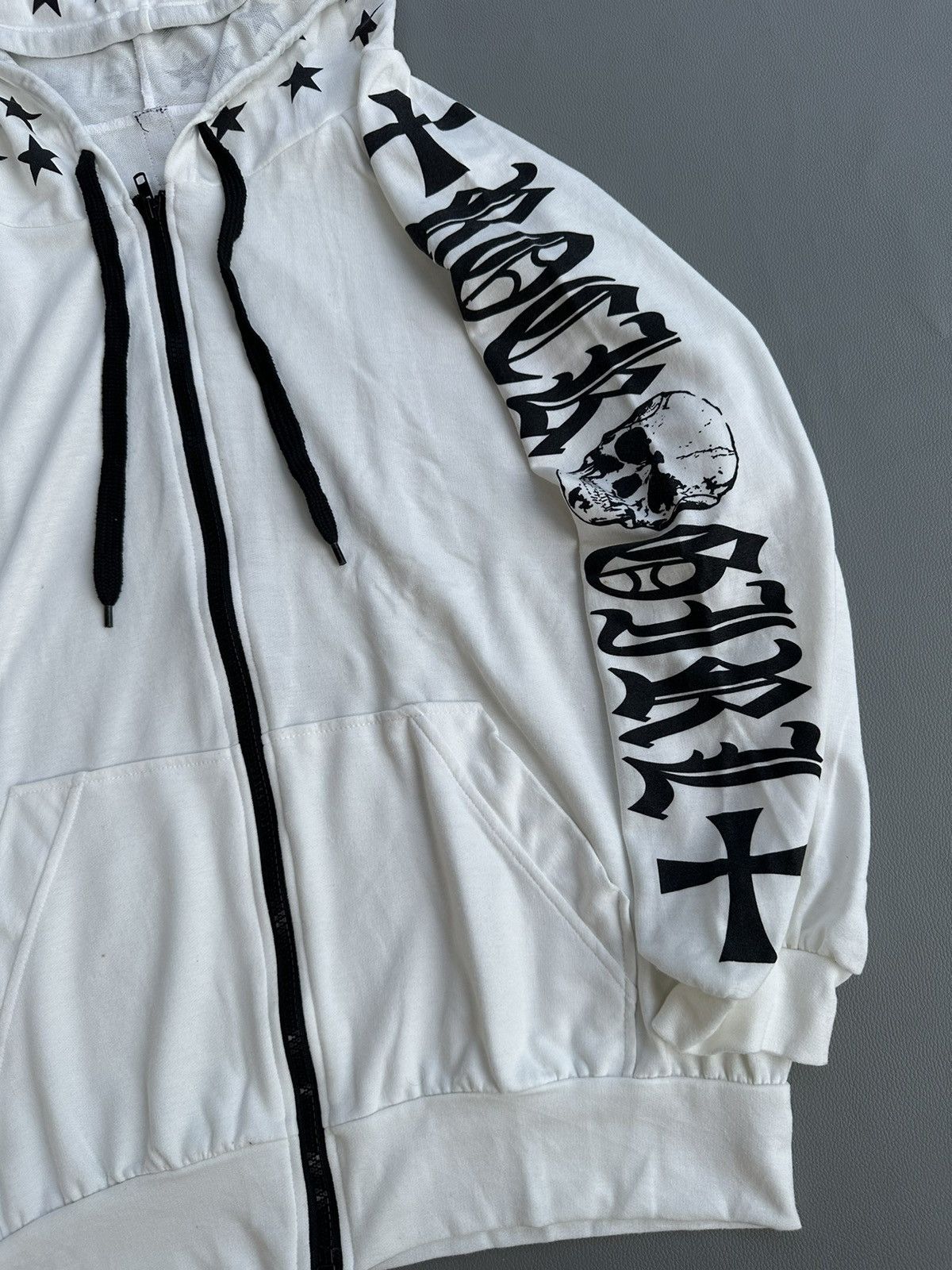 20471120 JAPANESE ROCK GIRL SKULL ZIP HOOODIE IFSIXWASNINE LGB STYLE Size L / US 10 / IT 46 - 8 Thumbnail