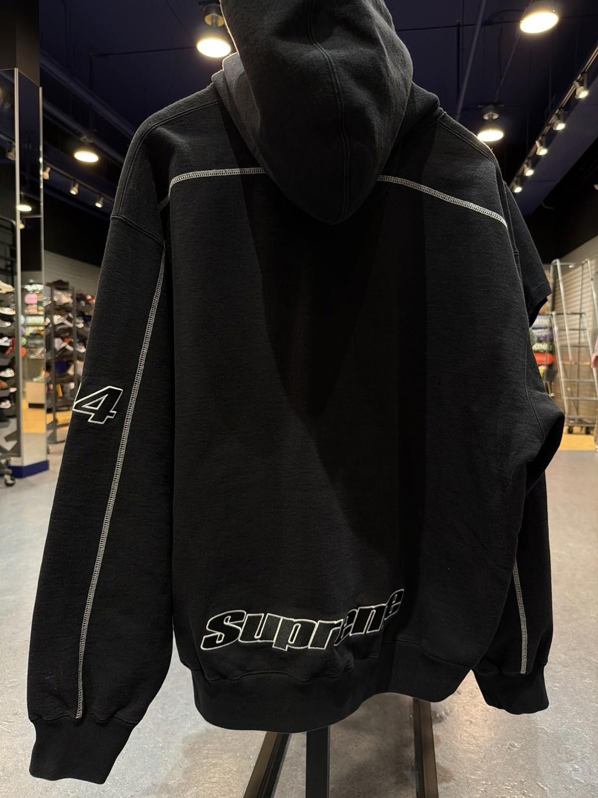 Supreme Supreme “Overlock” Hooded Sweatshirt Black Men’s X-Large New Size US XL / EU 56 / 4 - 8 Thumbnail