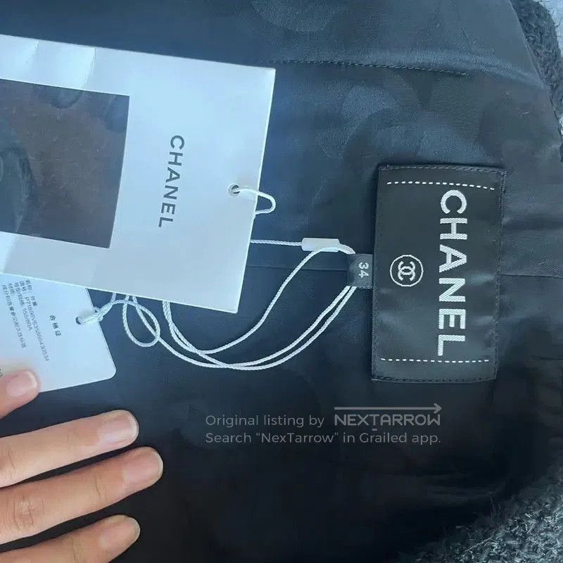Chanel Chanel Black Wool Cropped Jacket Size S . Size S / US 4 / IT 40 - 3 Thumbnail