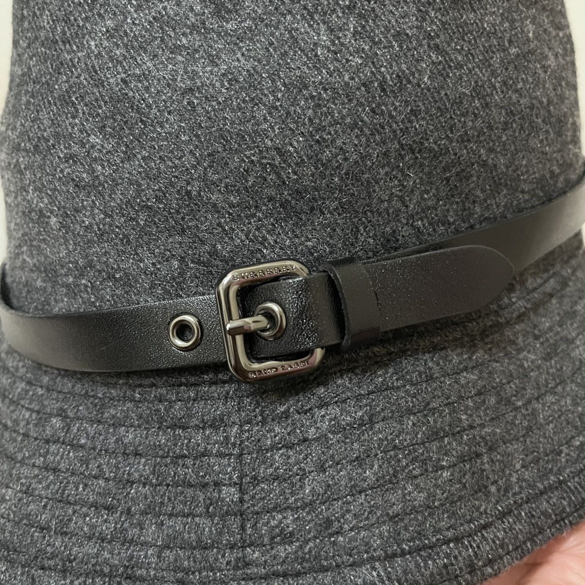 Burberry Authentic Burberry Blue Label Wool Bucket Hat Size ONE SIZE - 2 Thumbnail