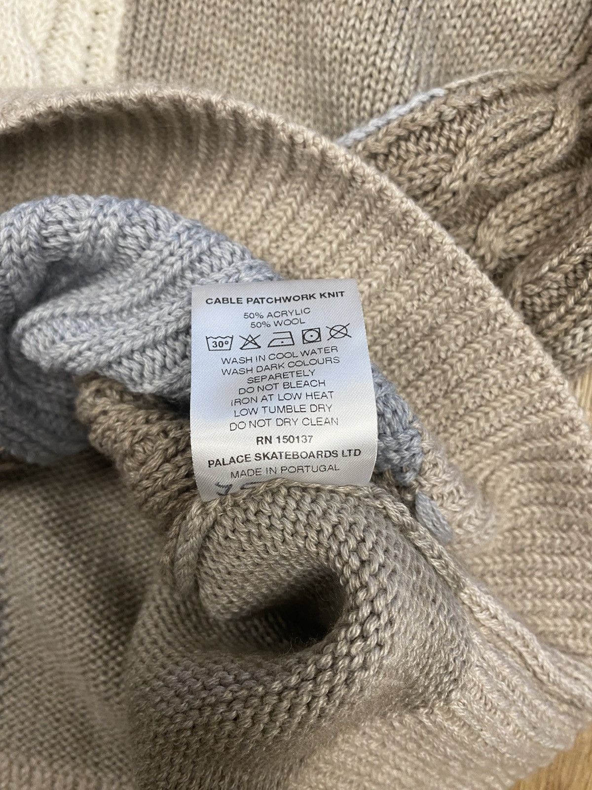 Palace Palace Cable Knit Patch Work Sweater (Multi) Size: L Size US L / EU 52-54 / 3 - 5 Thumbnail