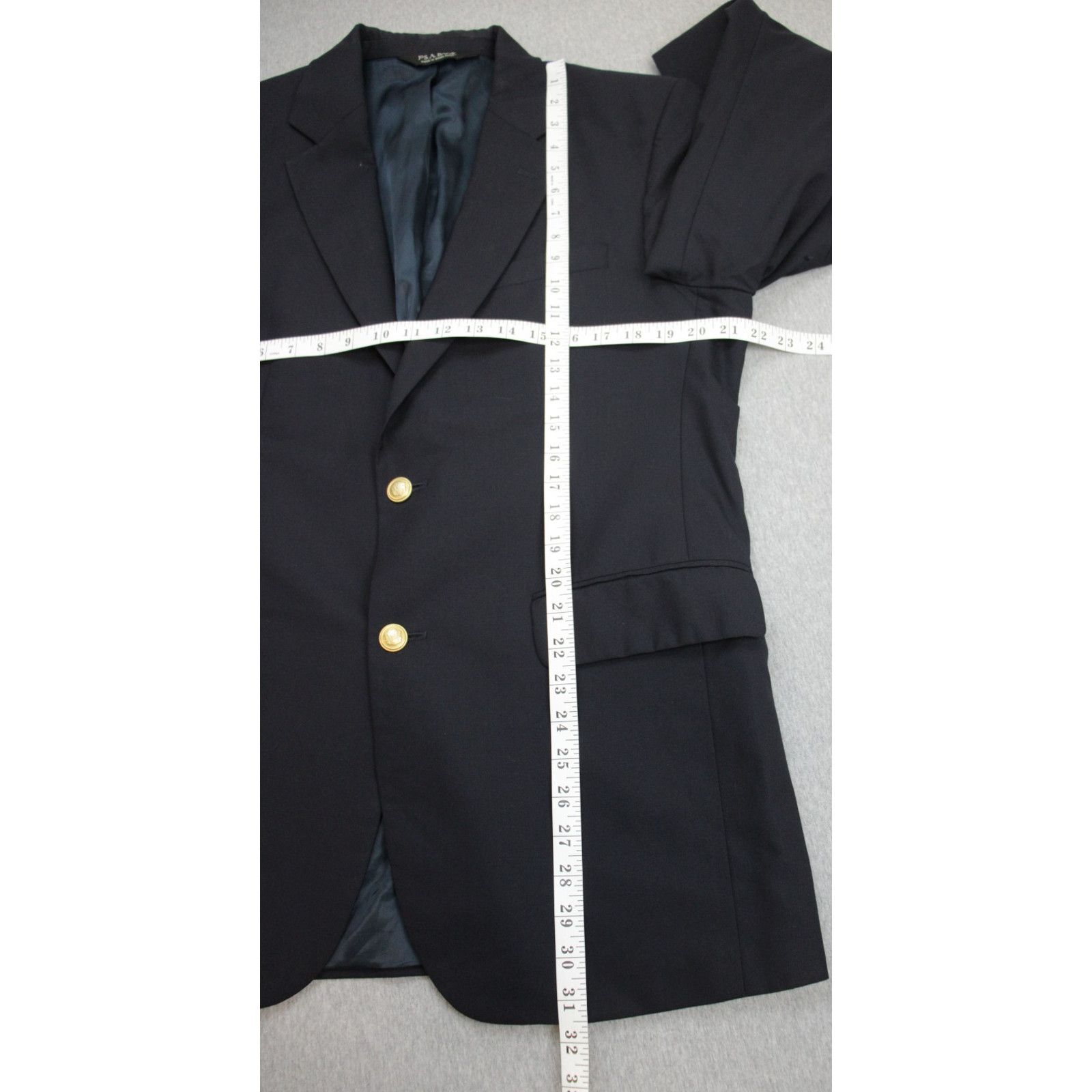 Jos. A. Bank Jos A Bank Blazer 40R Navy Blue 100% Wool Gold Buttons Size 40R - 10 Thumbnail