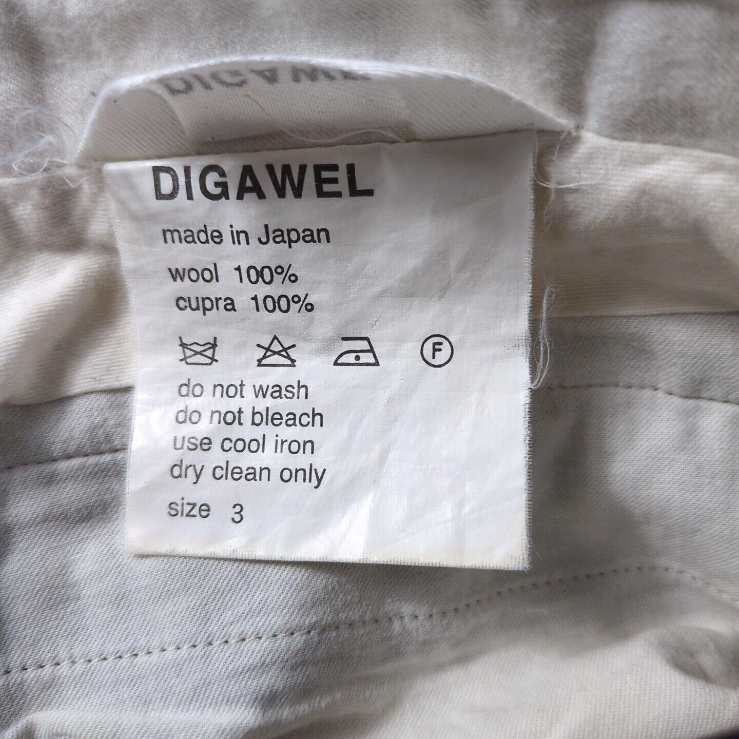 DIGAWEL DIGAWEL Slacks Black with Gray Stripes Size 3 (L) 100% Wool Size US 34 / EU 50 - 2 Thumbnail