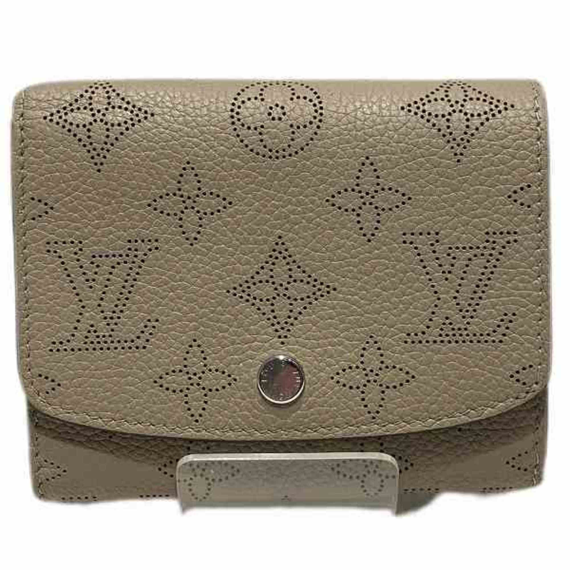 image of Louis Vuitton Mahina Portefeuille Iris Compact Galle M62542 Bifold Wallet Men's Women's in Brown