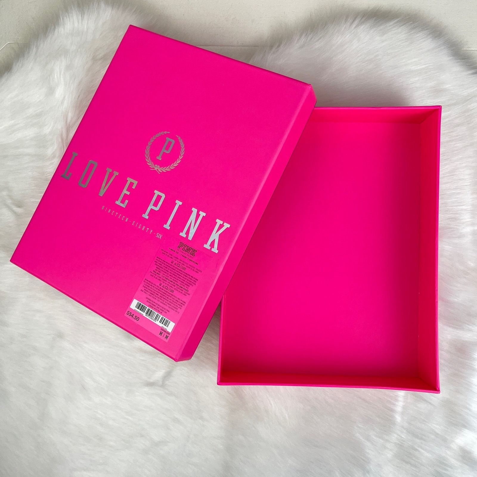 Victoria's Secret Victoria’s Secret PINK Gift Decor Storage Box Silver Logo Size ONE SIZE - 8 Thumbnail