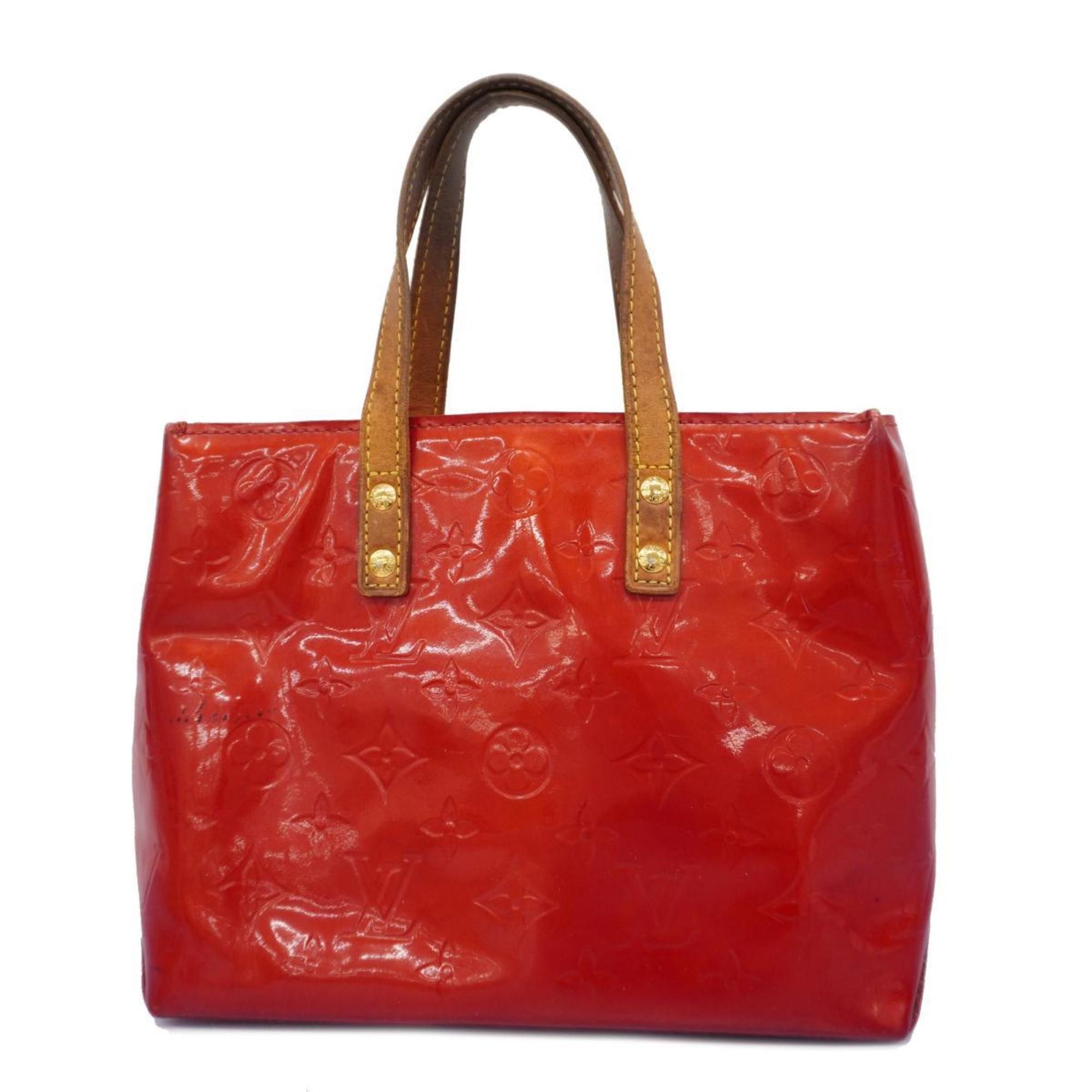 image of Louis Vuitton Handbag Vernis Reed Pm M91088 Rouge Ladies, Women's