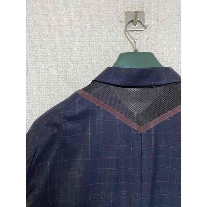 Kolor 2015 S/S Kolor Navy Mesh Trim Light Jacket Size US M / EU 48-50 / 2 - 10 Thumbnail