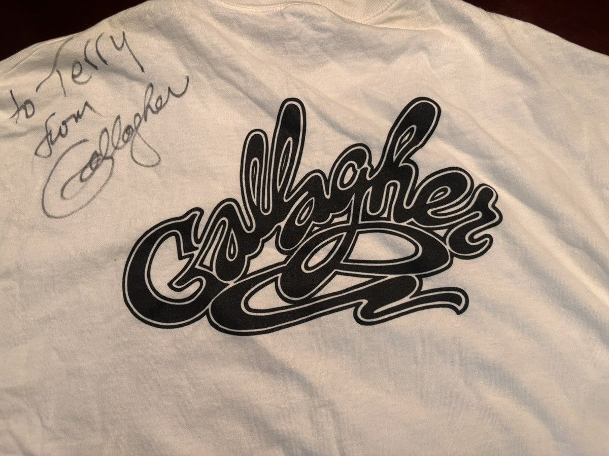 Hanes × Vintage Vintage autographed Gallagher shirt Size US XL / EU 56 / 4 - 6 Thumbnail