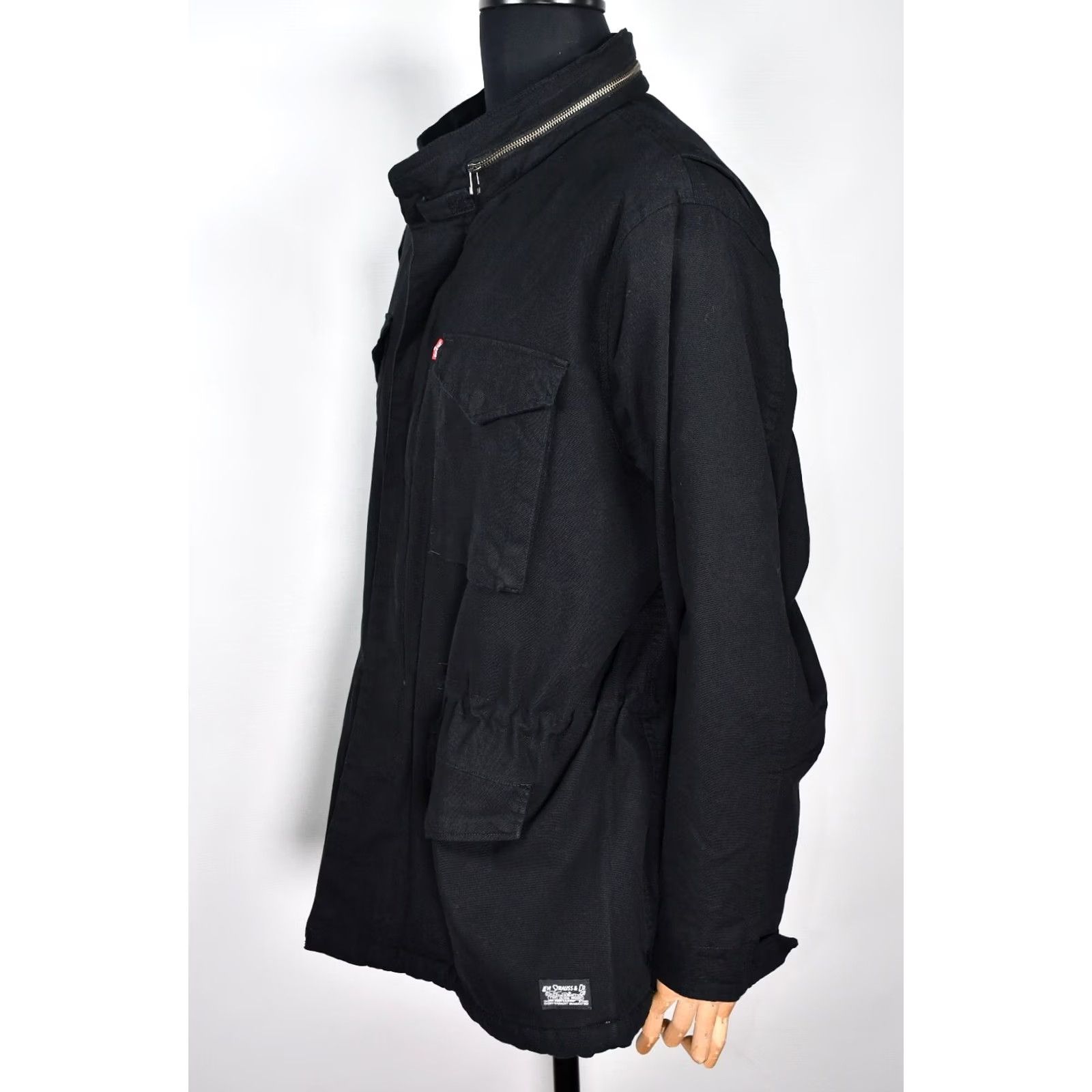 Levi's Levi's M65 Jacket Mens 3XL Black Lined Fleece Cotton Solid Vintage No Size US XXL / EU 58 / 5 - 6 Thumbnail
