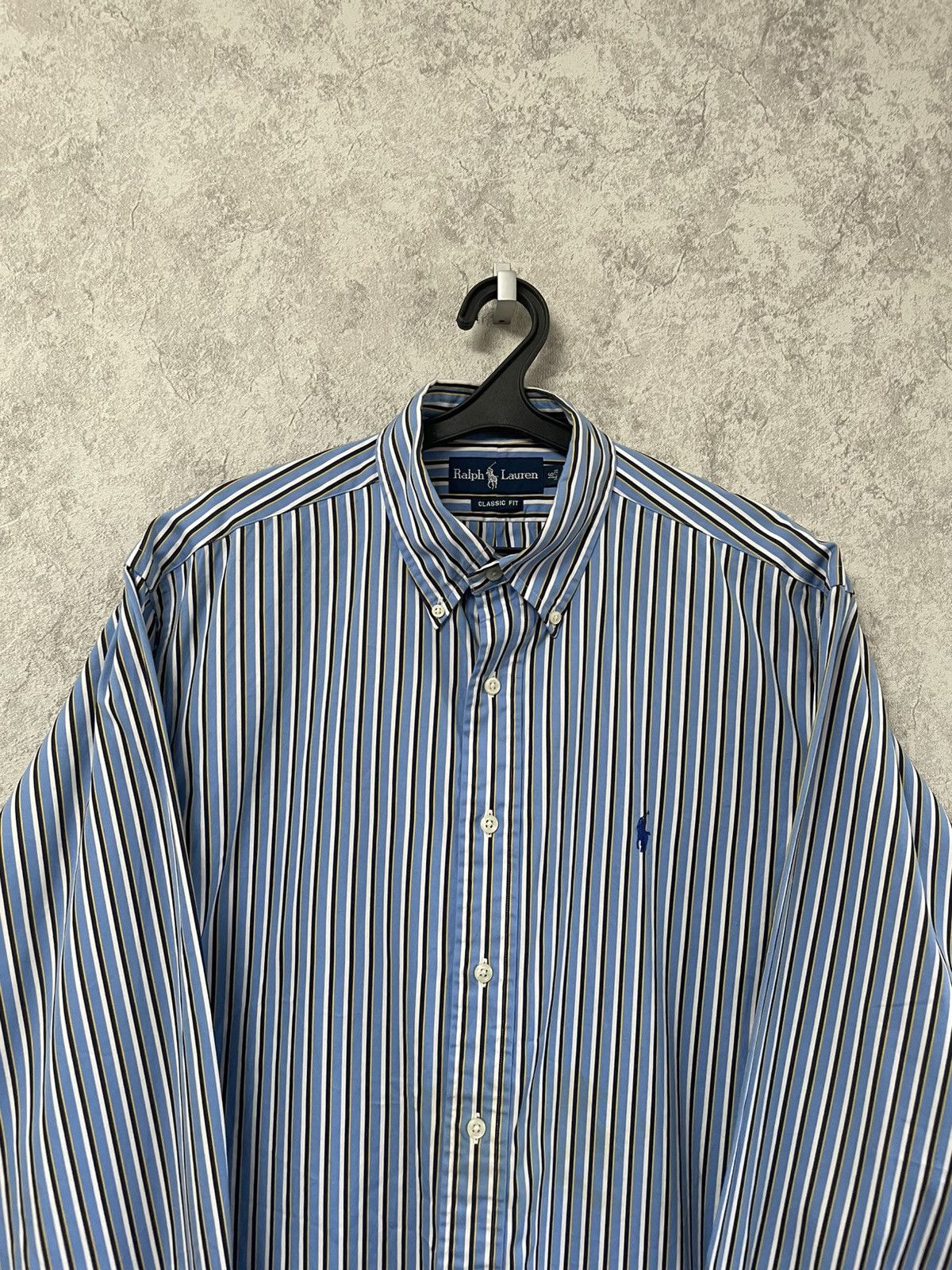 Polo Ralph Lauren Vintage Polo Ralph Lauren Striped Long Sleeve Shirt Size US L / EU 52-54 / 3 - 2 Thumbnail