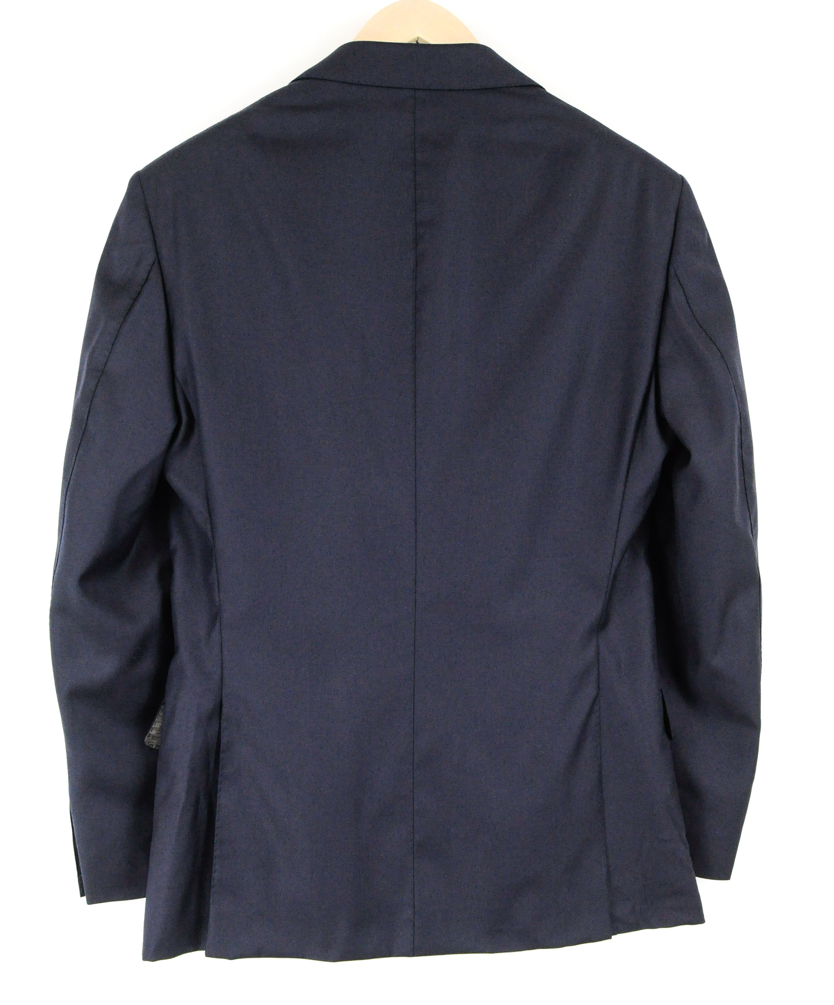 NAPOLI UK34R Wool Navy Lined Blazer 56215