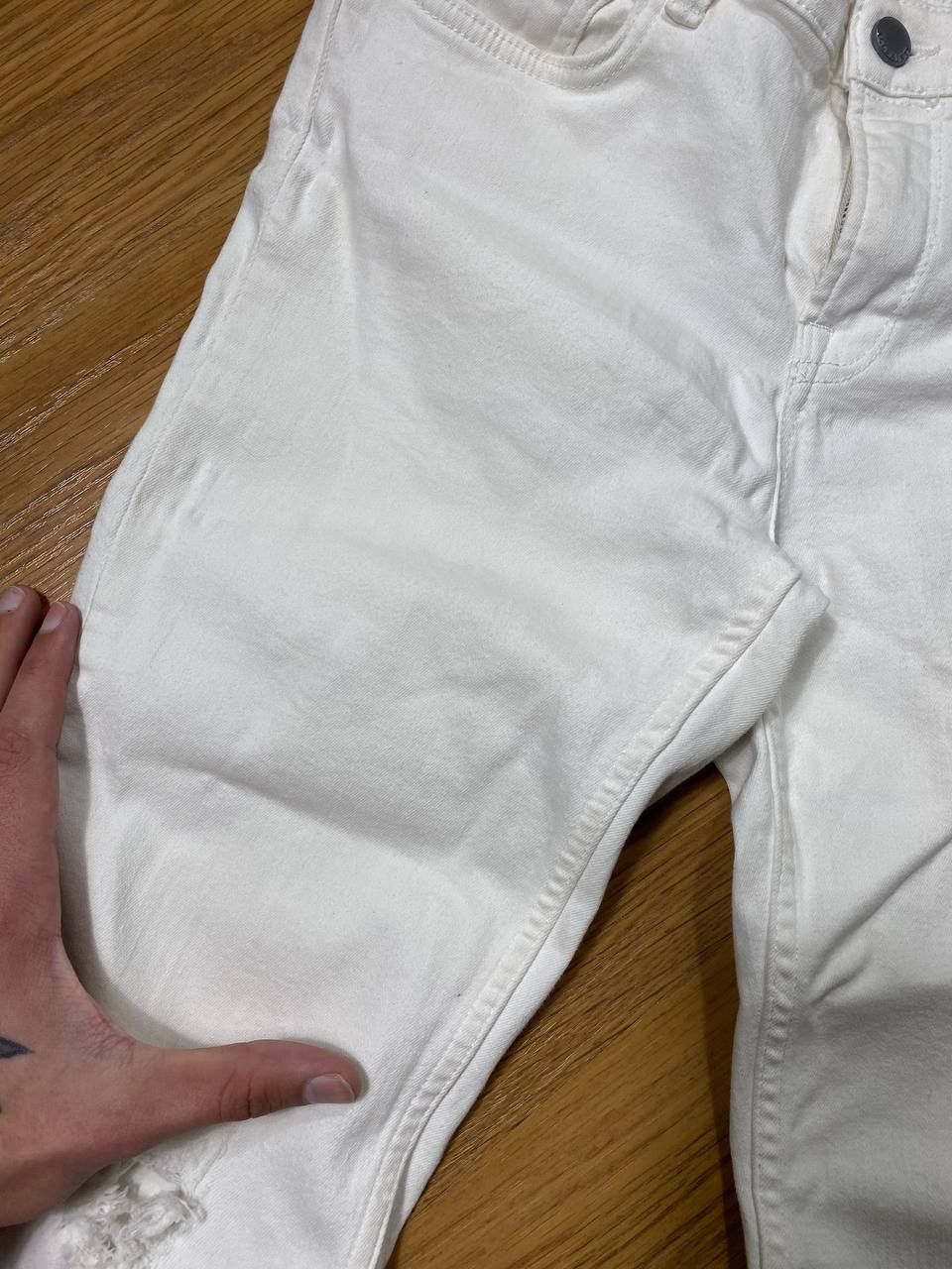 Allsaints × Japanese Brand Crazy Crash Dirty Baggy Faded Jean Japan Avant Garde Style Size US 28 / EU 44 - 20 Thumbnail