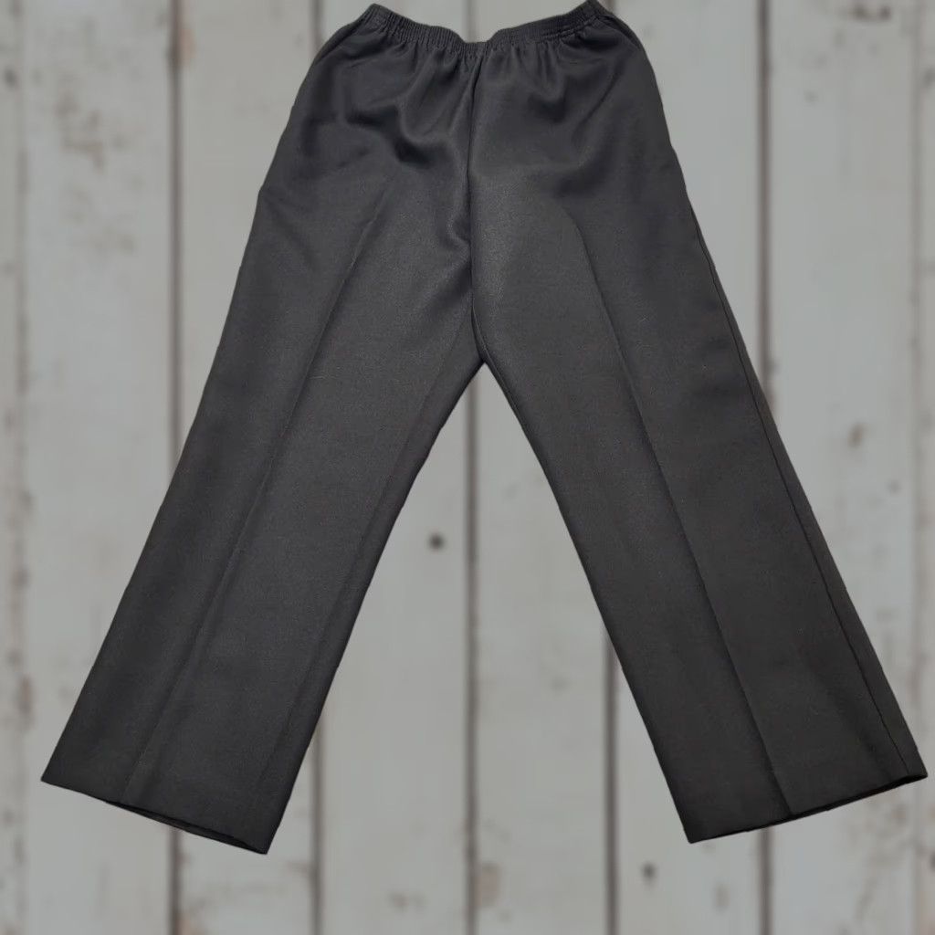 Vintage Alfred Dunner Dress Pants Women's Size 12 Black Elastic Waist Pockets Office Pants Dress Pants Women's Size 12 Black Elastic Waist Pockets Office Size 34" / US 12 / IT 48 - 1 Thumbnail