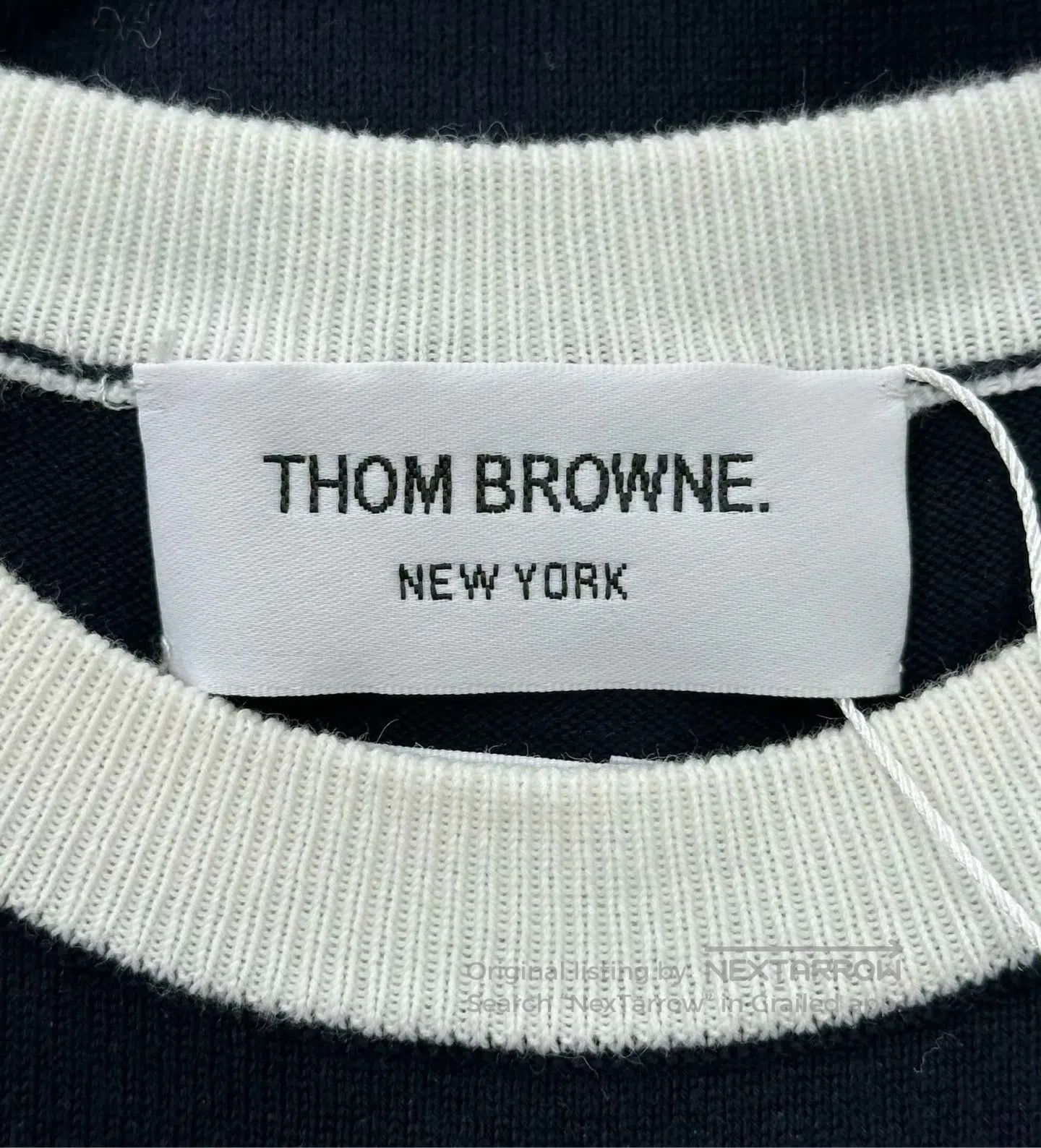 Thom Browne Thom Browne Dark Blue Classic Four Stripe Back Embroidered Size XS / US 0-2 / IT 36-38 - 3 Thumbnail