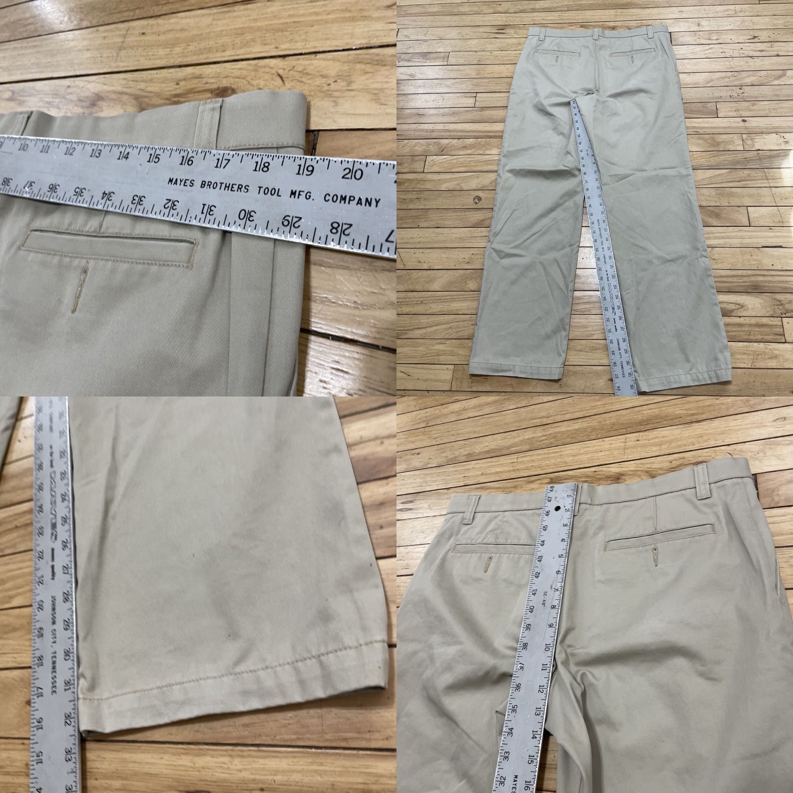 Cherokee Cherokee Pants Men Khaki Pleated Front Workwear Retro Y2k Straight 36x34 Beige Cotton Canvas Regular Size US 34 / EU 50 - 8 Thumbnail