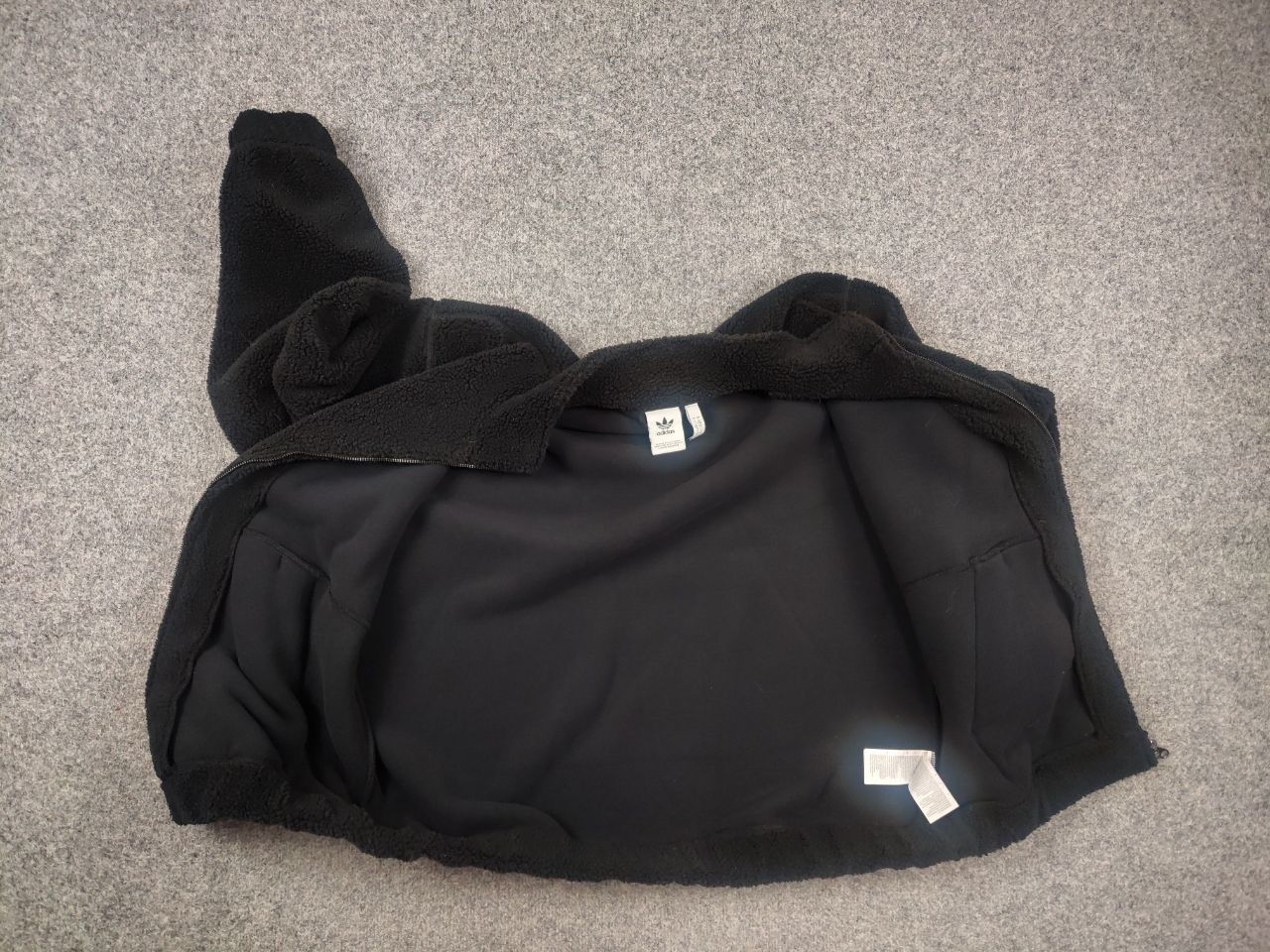 Adidas Adidas Originals Premium Polar Fleece Teddy Zip Jacket Size US L / EU 52-54 / 3 - 12 Thumbnail