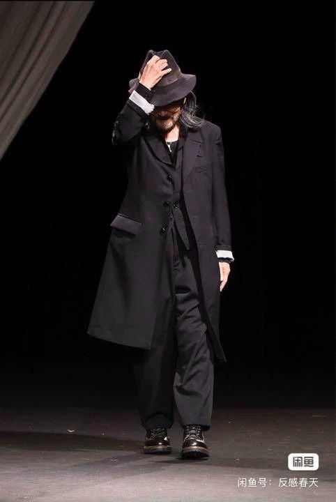 Yohji Yamamoto Yohji Yamamoto Yohji Yamamoto Black Wool Blend Overcoat Size US S / EU 44-46 / 1 - 3 Thumbnail