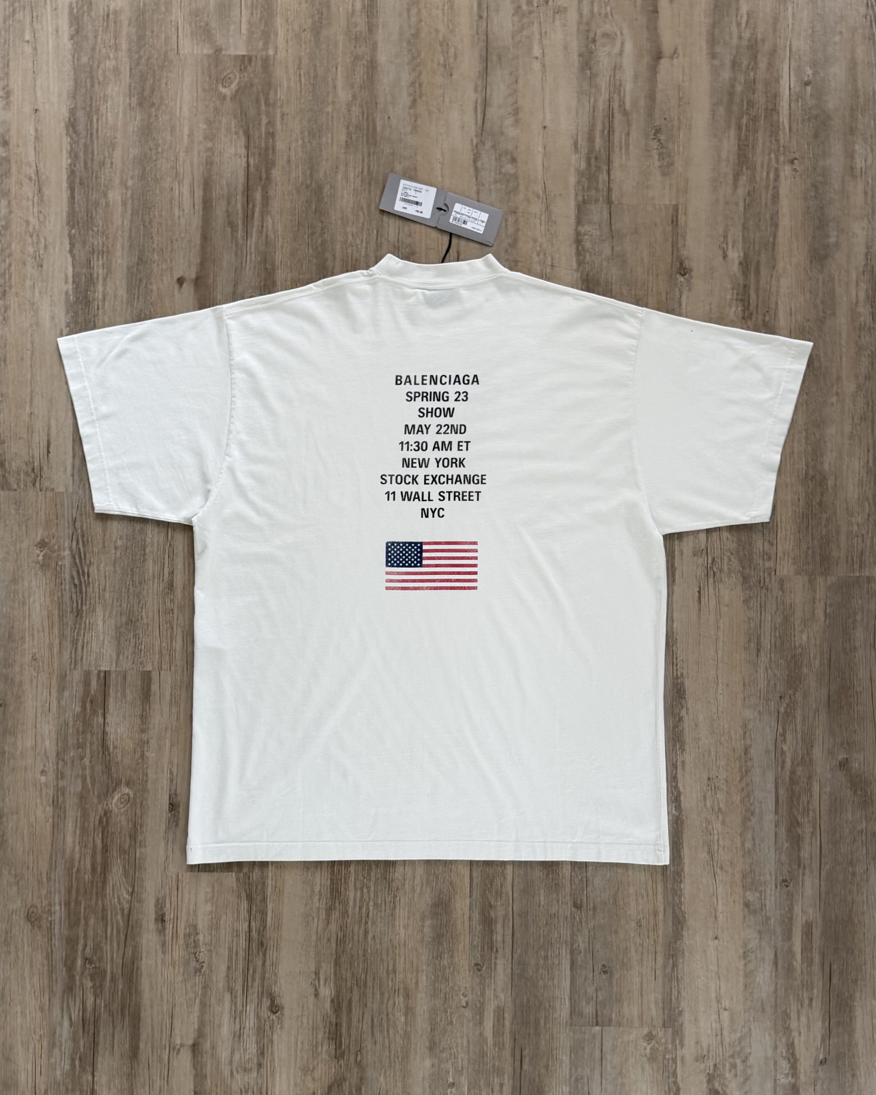 Balenciaga Balenciaga NYSE Oversized Tee Size US XL / EU 56 / 4 - 2 Thumbnail
