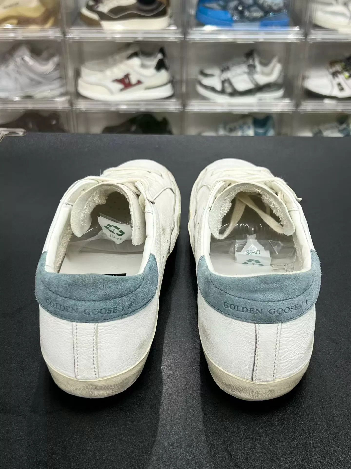 Golden Goose GGDB White Blue Low-Top Sneakers 41 Size US 8 / EU 41 - 7 Thumbnail