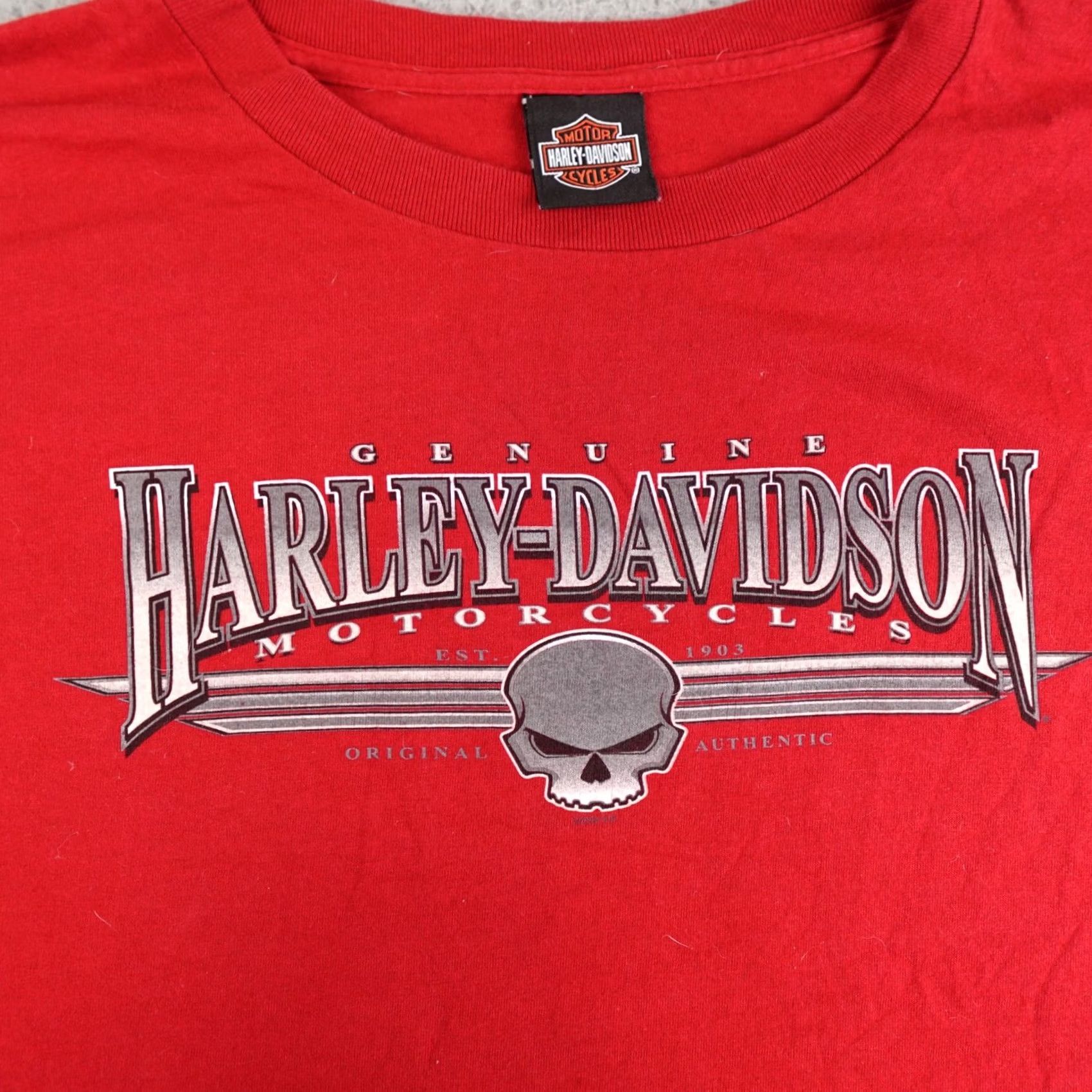 Harley Davidson Harley-Davidson Shirt Mens XL Red Short Sleeve Greenville South Carolina 2005 Biker Motorcycle USA Size US XL / EU 56 / 4 - 5 Thumbnail