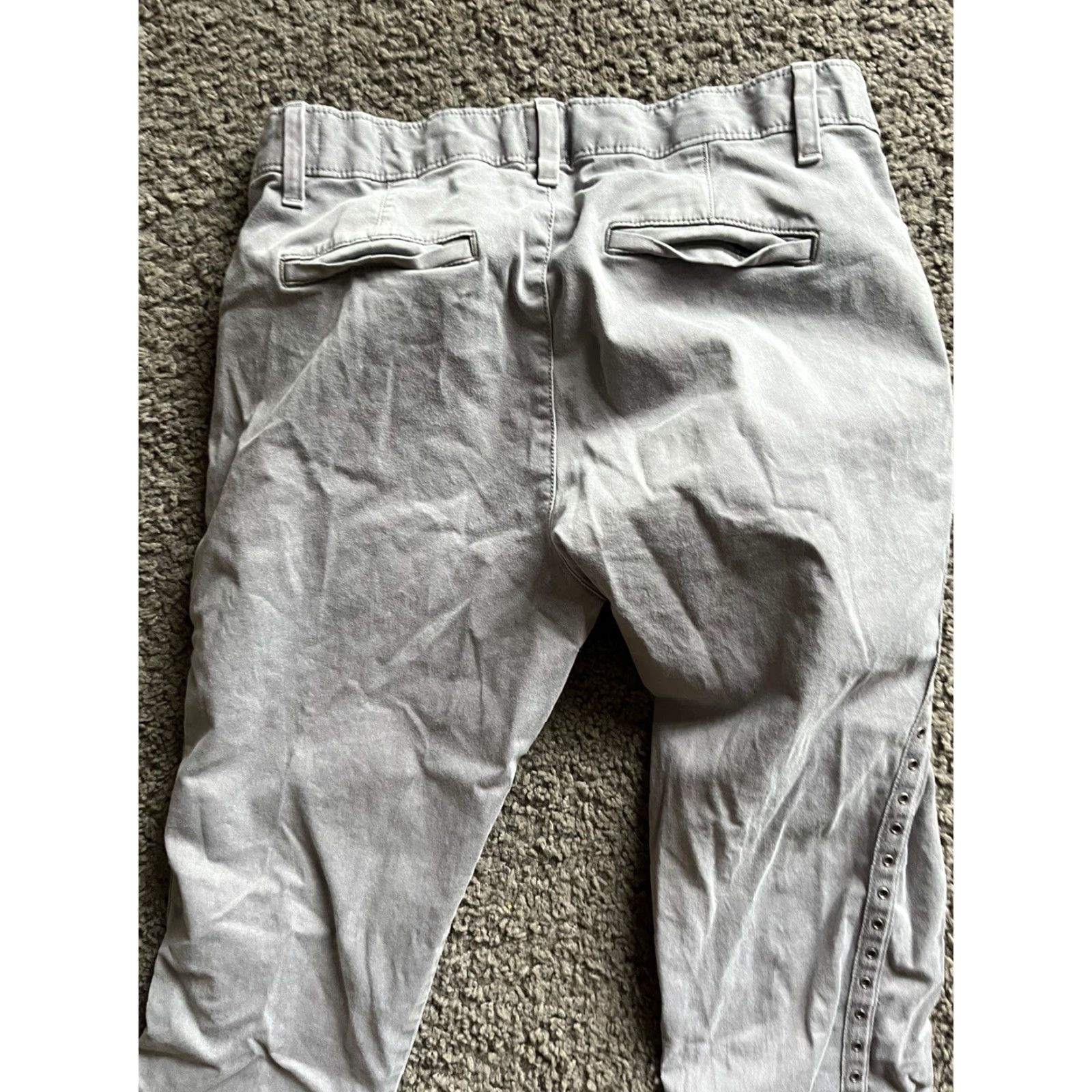 Gap Gap Women Khakis Chinos Girlfriend Stretch Pants Gray 2 Bootcut Button Zip PANTS Regular Size 2 Womens Size 26" / US 2 / IT 38 - 4 Thumbnail