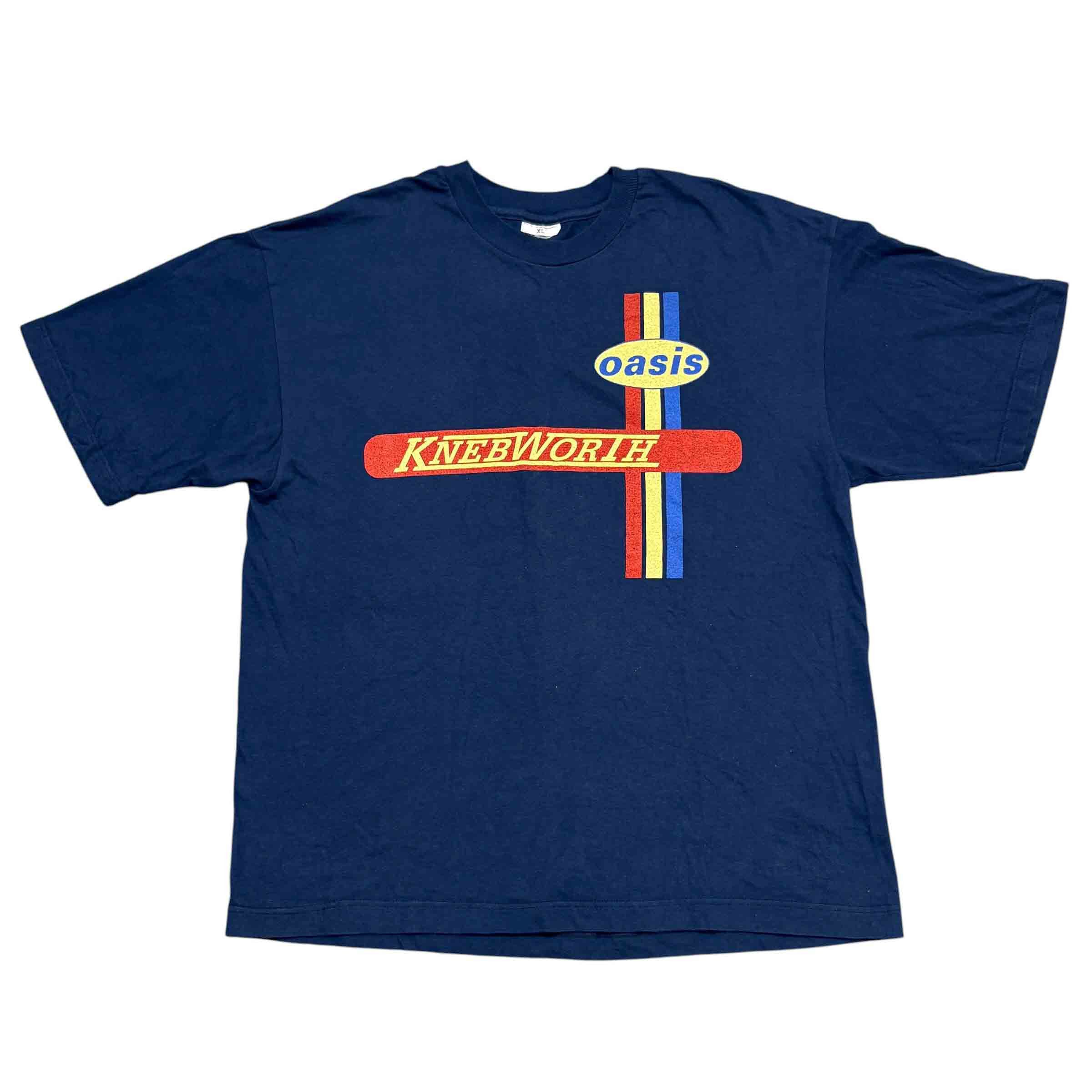 Band Tees Vintage Oasis Shirt 90s Tour Knebworth Britpop Rock Band Tee Size US XL / EU 56 / 4 - 1 Thumbnail
