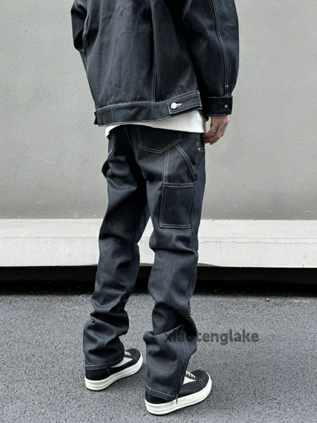 Designer × Jean × Vintage zipper utility carpenter workwear skate hiphop jeans Size US 34 / EU 50 - 1 Thumbnail