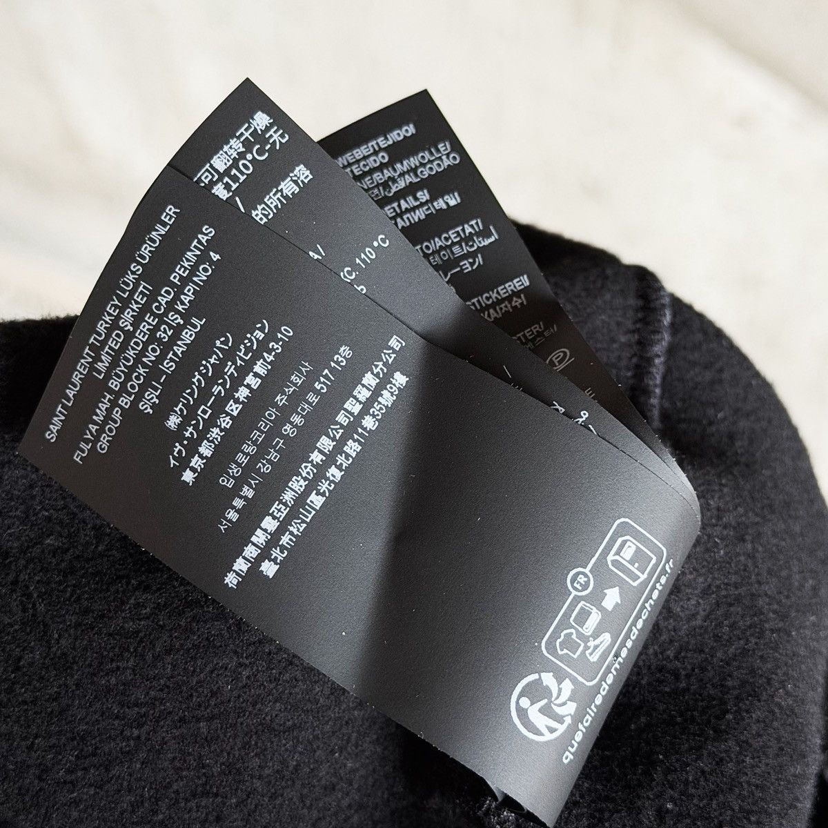 Saint Laurent Paris Saint Laurent Paris Tonal Signature Spell Out Logo Hoodie Size US XL / EU 56 / 4 - 8 Thumbnail