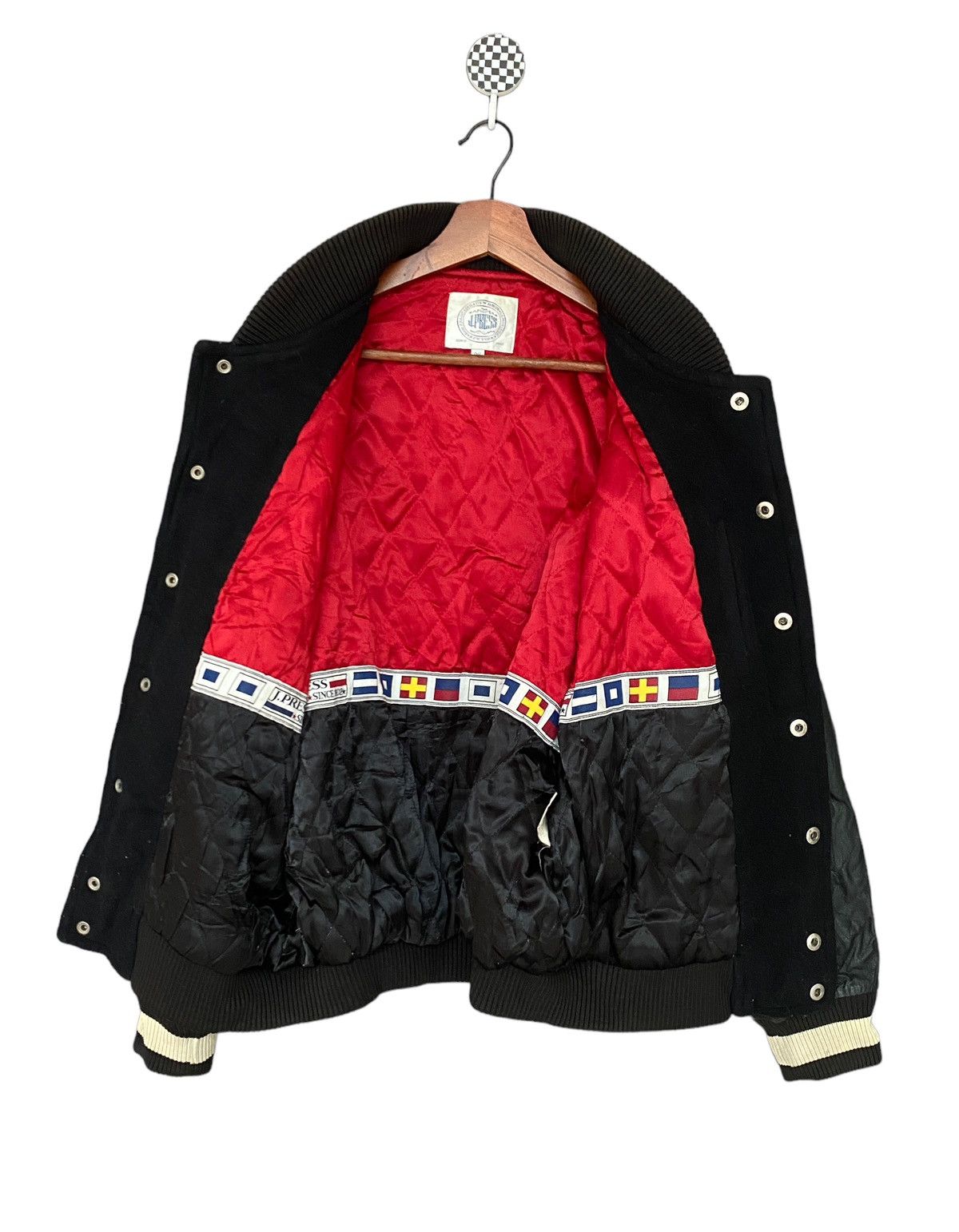 Japanese Brand × Vintage Vintage Japanese Brand J Squeeze Varsity Jacket 1990s Size US L / EU 52-54 / 3 - 1 Thumbnail