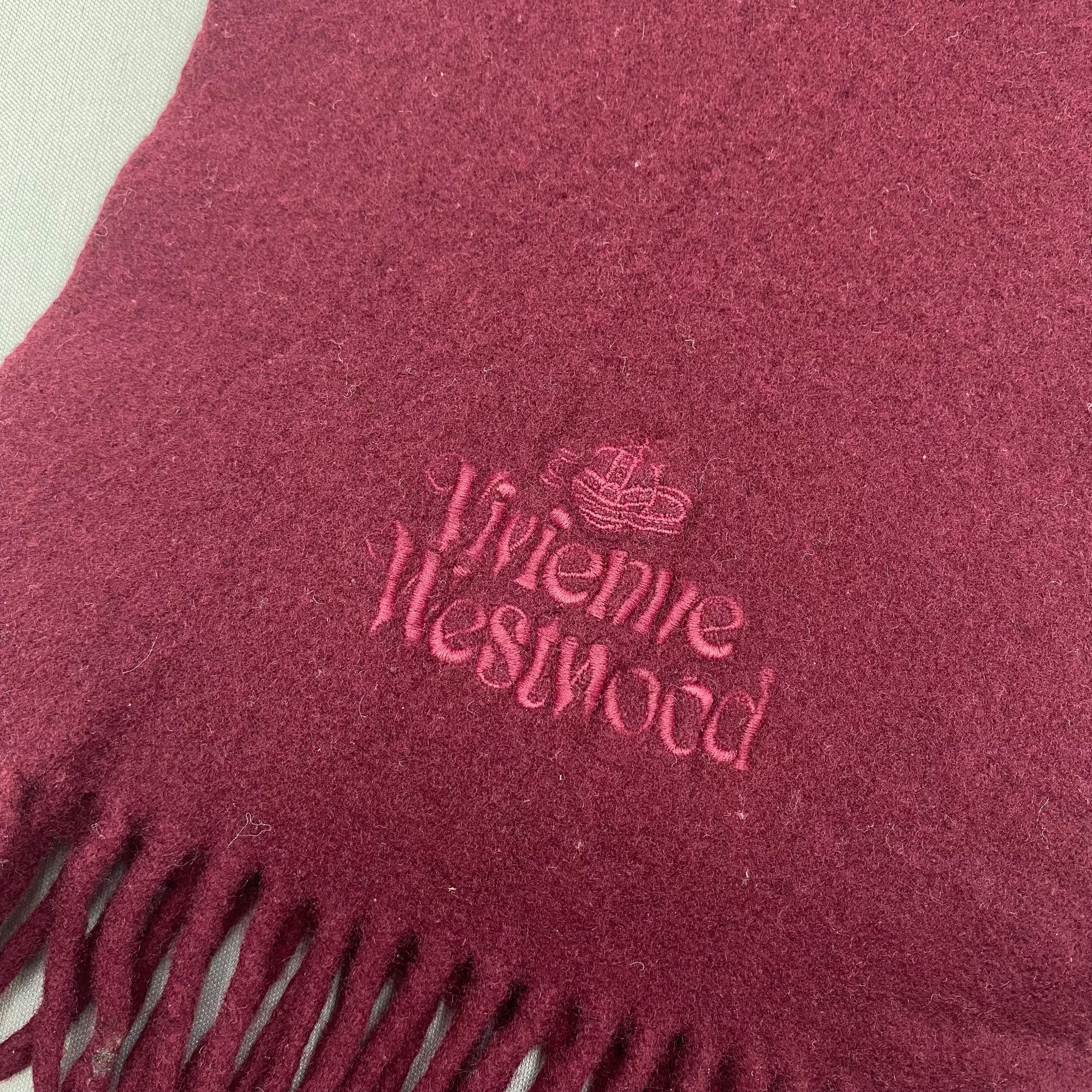 Vivienne Westwood Vintage Vivienne Westwood Scarf Muffler Orbs Wool Scarves Size ONE SIZE - 4 Thumbnail