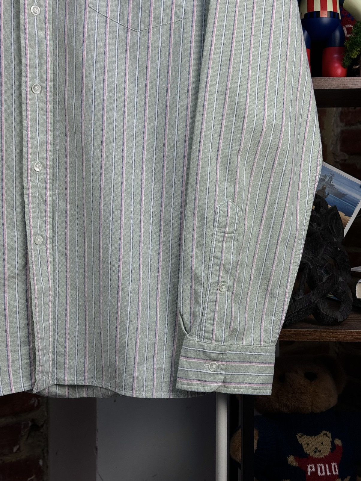 Polo Ralph Lauren POLO by Ralph Lauren Multicolor Striped Long Sleeve Shirt Size US XL / EU 56 / 4 - 4 Thumbnail