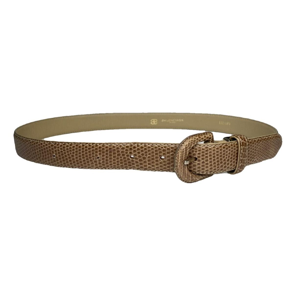 Balenciaga Brown Leather Belt Size ONE SIZE - 1 Thumbnail