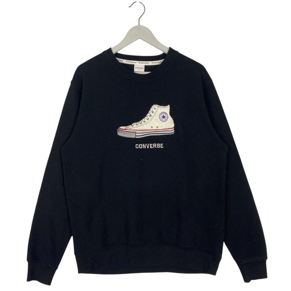 Other Vintage Converse All Star Big Printed Crewneck Sweatshirt Size US L / EU 52-54 / 3 - 1 Thumbnail