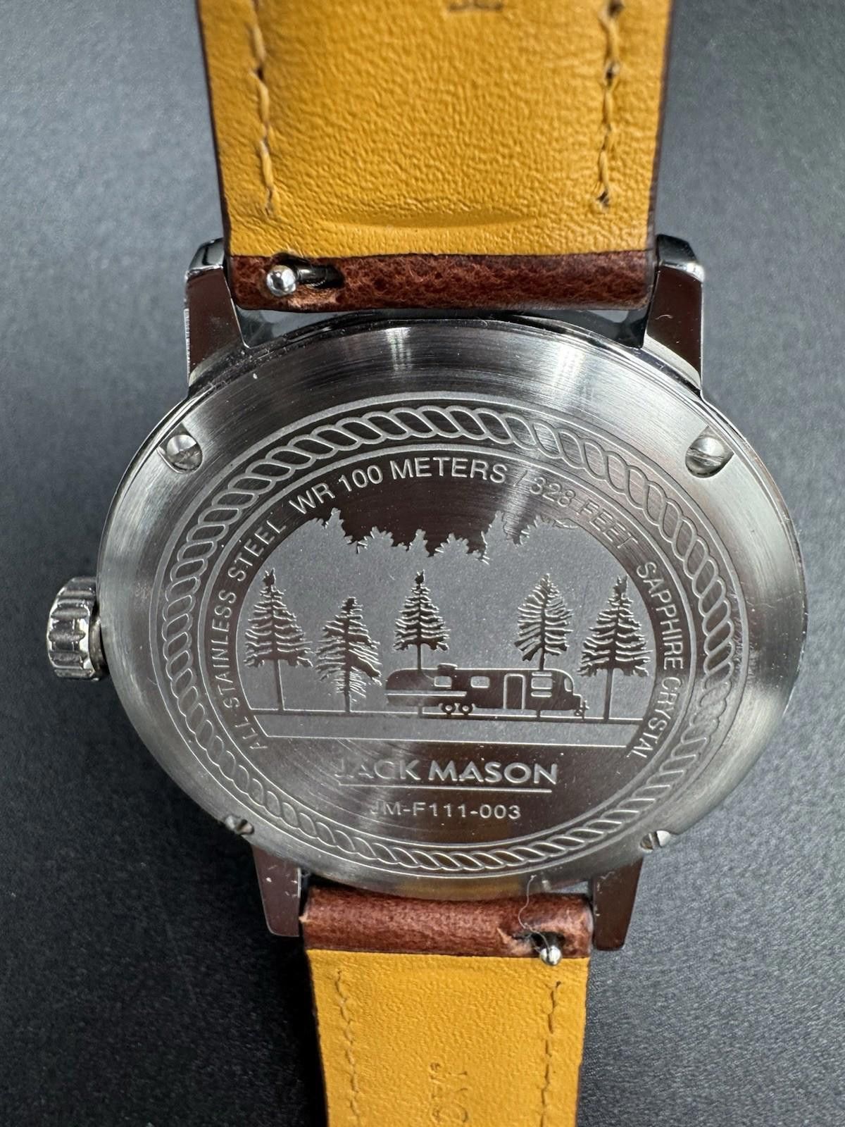 Other Jack Mason Field Sub Second Quartz 38mm Leather Strap - JM-F Size ONE SIZE - 6 Thumbnail