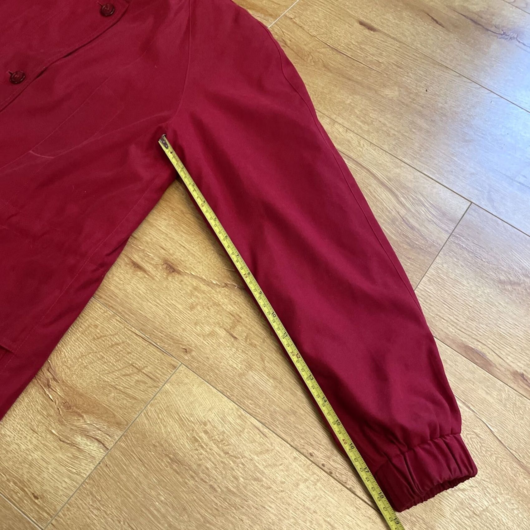 Vintage VTG Gallery Jacket Womens Small Deep Red Hooded Zip/Button up Liner Pockets Warm Jacket Size S / US 4 / IT 40 - 5 Thumbnail