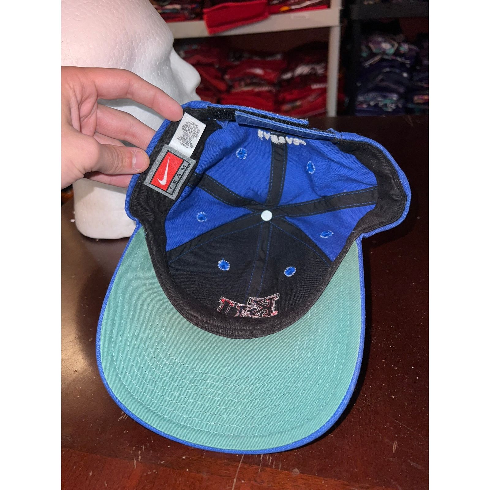 Nike Kansas University Hat Nike Team College Blue Jayhawks Cap Size ONE SIZE - 6 Thumbnail