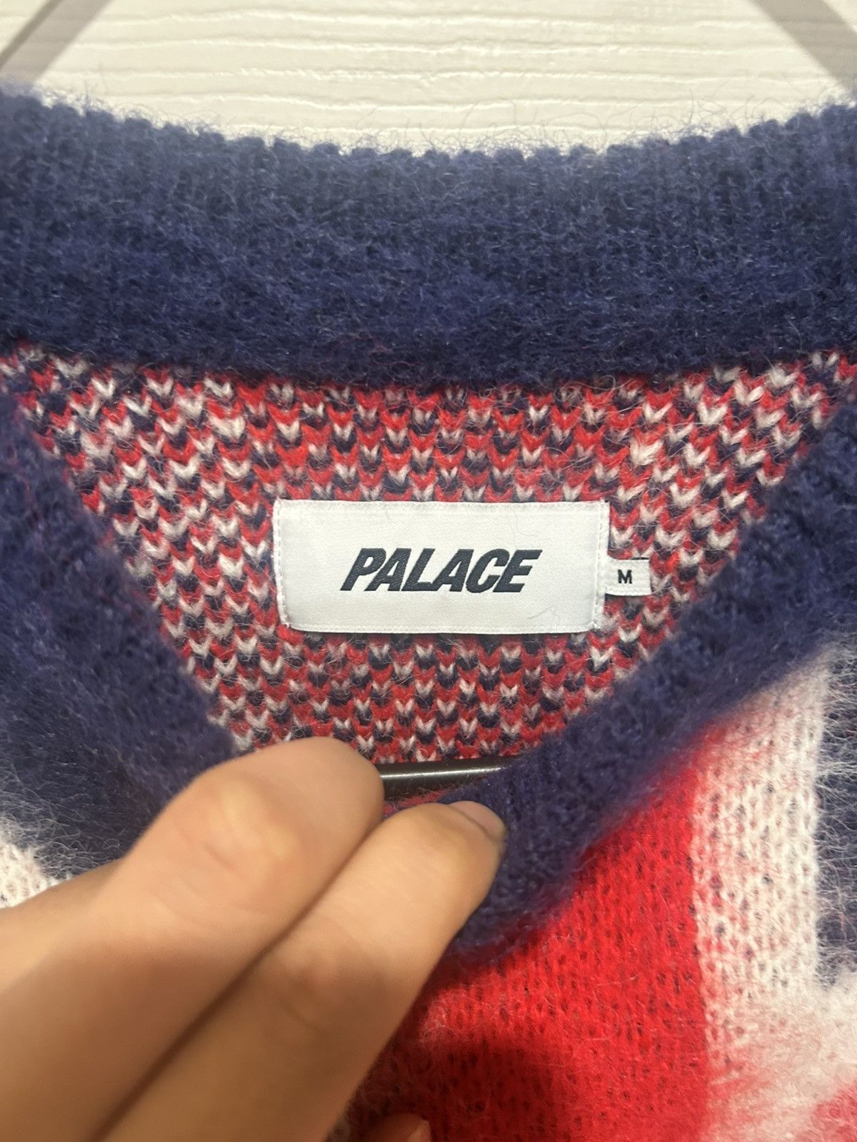 Palace Palace UK ‘Hairy Flag’ Mohair Sweater Size US M / EU 48-50 / 2 - 3 Thumbnail