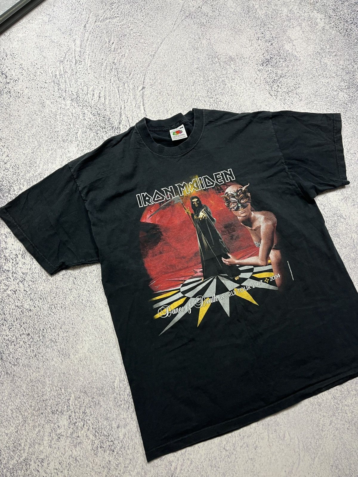 Band Tees × Vintage Vintage 2003 Iron Maiden World Tour T-Shirt Dance Of Death Size US XL / EU 56 / 4 - 4 Thumbnail
