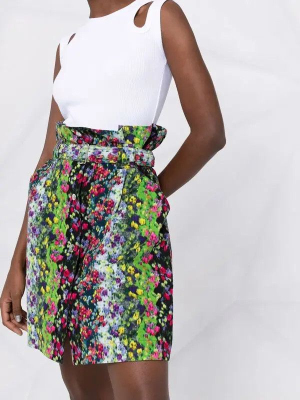 Kenzo o1y1025 Mini Skirt in Multicolor Size 32" / US 10 / IT 46 - 4 Thumbnail